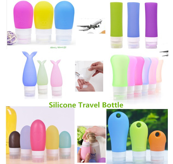 Silicone care products, liquid containers